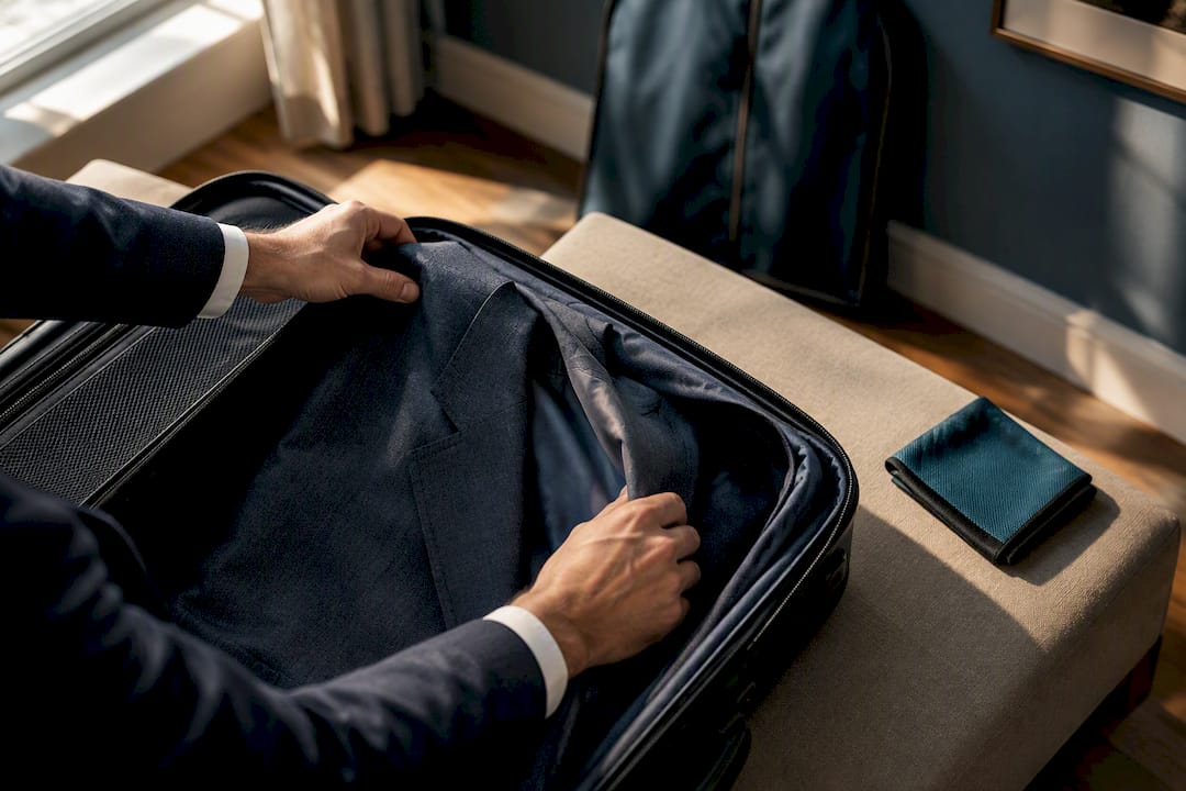 Travel Suit Care: Preserve Bespoke Shape with Tailor's Fabric and Packing Tips
