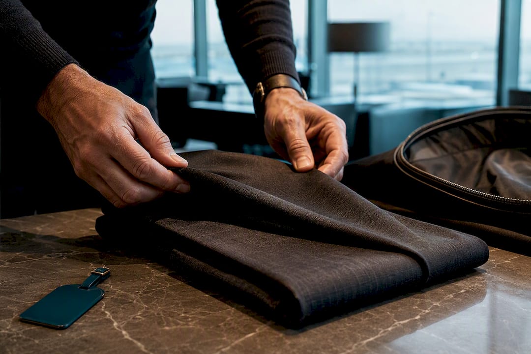 210–310 gsm Travel Suit Fabrics That Stay Sharp for Frequent Flyers